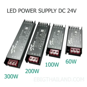 MZG สวิทชิ่ง เพาเวอร์ซัพพลาย 24V สำหรับ LED มีขนาด 60W