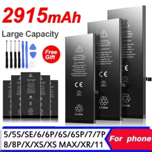 แบตเตอรี่ สำหรับ i5 i5s se 5c i6 6plus 6s 6splus i7 7plus i8 8plus รับประกัน1ปี แถมชุดไขควงน้ำยา