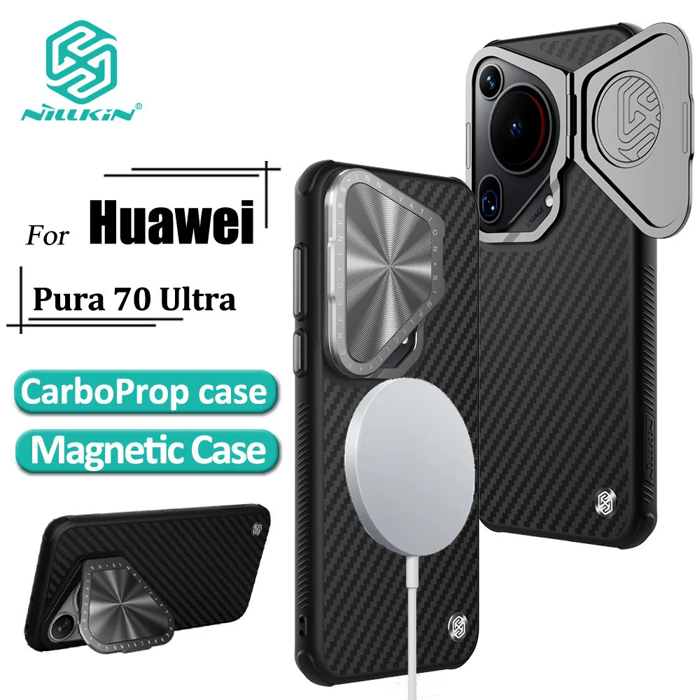 เคส Nillkin CarboProp สําหรับ Huawei Pura 70 Ultra Aramid Fiber + TPU Magnetic Case