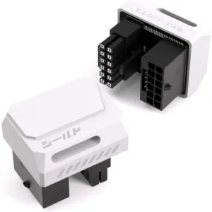 EZDIY-FAB หัวต่อไฟการ์ดจอ Shirudu 12+4P GPU Adapter - 180 White