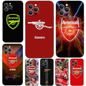 Iphone XR XS Max 11 Pro Max 12 ความเข้ากันได้ TPU Soft Shell Case Arsenal Football Club