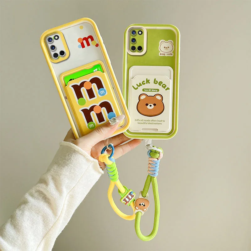 เคส Realme 7 5G ใส่การ์ดการ์ตูนโทรศัพท์มือถือกระเป๋านุ่ม BBKB