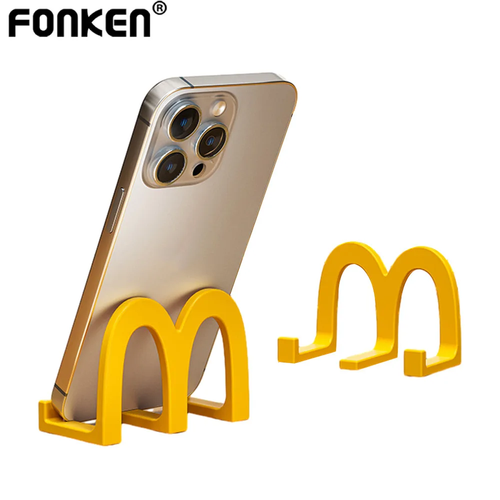 FONKEN ประกายไฟ ที่วางโทรศัพท์ตั้งโต๊ะสํานักงานสร้างสรรค์สินค้าตกแต่งขนาดเล็กเครื่องมือดูของนักเรียนขาตั้งนําทาง