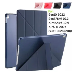 005.เคสสำหรับไอแพด แกนY ใช้สำหรับ iPad PRO 11 13 2024 M4 Air6 Air 11 2024 Gen 7/8/9 10.2 Air 1/2/3/4/5 10.2 มีช่องปากกา