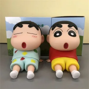 Crayon Shin-chan ผู ้ ถือโทรศัพท ์ อะนิเมะตุ ๊ กตาเดสก ์ ท ็ อปเครื ่ องประดับการ ์ ตูนรุ ่ นของขวัญขนาดเล ็ ก