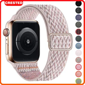 ไนล่อนยืดหยุ่นสายกีฬาสำหรับ Apple Watch อัลตร้า2ชุด 10 9 8 7 6 5 4 4 2 1ปรับวงสำหรับ iWatch 40 41 44 45 46 49มิลลิเมตร