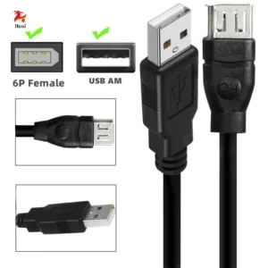 สายอะแดปเตอร์ USB Firewire IEEE 1394 6 Pin Female to USB 2.0 AM Adapter Cable Plug and Play for Digital Camera ใช้งานง่ายทนทาน.oudhyedth