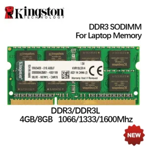 Kingston 4Gb 8GB DDR3 DDR3L หน่วยความจําโน้ตบุ๊ค RAM 1066Mhz 1333Mhz 1666Mhz 204Pin 1.35V 1.5V PC3-12800