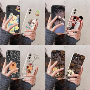 แมวสุนัขคนรักการ์ตูนน่ารักกันกระแทกเคสโทรศัพท์xiaomi Mi 10 Mi 11 Mi 12 Mi 10T Mi 11T PRO Mi 12 10 11 lite NE 5G 12X BK076Hกรณี