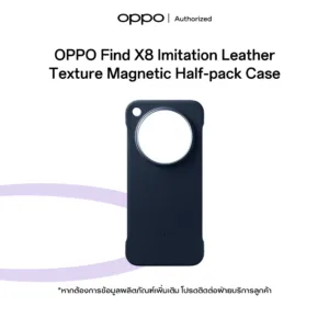 OPPO Find X8 Lmitation Leather Texture Magnetic Half-pack Case (Black)