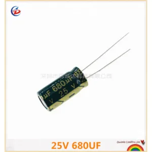 20pcs 25V680UF 25v 680uf 8 * 16 ตัวเก็บประจุไฟฟ้า