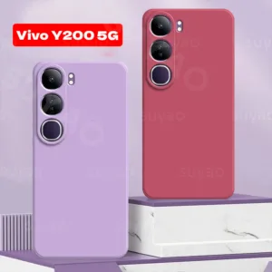 สําหรับ Vivo Y200 Y19S 5G 2024 เคสโทรศัพท์ Soft TPU ยาง Square Armor ปลอก VivoY200 VivoY19S V40 Lite Pro กันกระแทกเรียบง่ายคลาสสิกขอบตรง Rubiks Cube Liquid ฝาหลัง