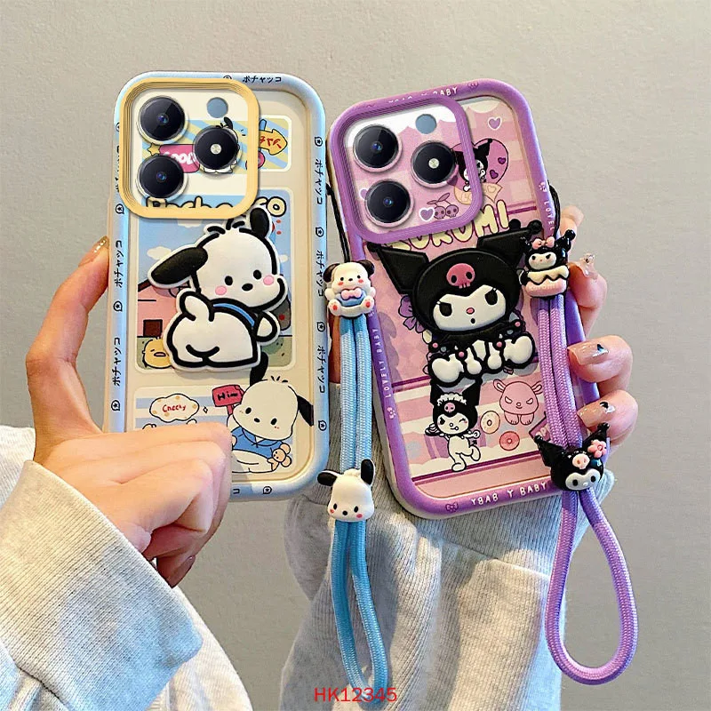 เคส realme C63 Realme C61 Realme NARZO N63 การ์ตูนการ์ตูนตุ๊กตาของเล่น การ์ตูนTPUSoftซิลิโคนเคสโทรศัพท์PQG2