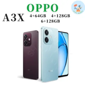 เครื่องศูนย์แท้ A3X (4+64G/128G) 6+128GB โทรศัพท์มือถือ ดีไซน์สวย ทนทาน กล้อง 8 MP ชาร์จไว 45W แบตเตอรี่ 5100mAh