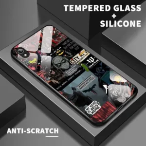 เหมาะสำหรับ VIVO Y91C Y91 Y91i Y93 Y90 Y9s ป้องกันกรณีโทรศัพท์เลนส์เคส Cartoon Cool Fashions Spider Man Splicing Poster