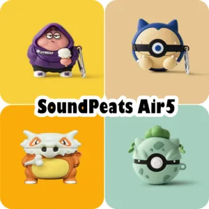 【Case Home】นําไปใช้กับ SoundPeats Air5 เคส Case เคสหูฟัง การ์ตูนน่ารัก ซิลิโคนนุ่ม เคส เคสหูฟัง NO.2