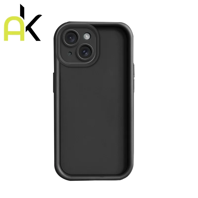 AK เคสโทรศัพท์มือถือซิลิโคน สําหรับ IPhone 11 12 14 13 XR 8 7 Plus 15 16 Pro Max X XS SE 15promax TPU กันกระแทก สีแคนด