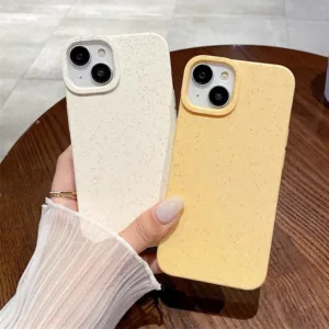 ใช้ได้กับ iPhone 11 14 13 12 15 Pro Max XR XSMAX 6 7 8 14 15 Plus SE2020 เคสโทรศัพท์มือถือฝ้าย่อยสลายได้เป็นมิตรกับ