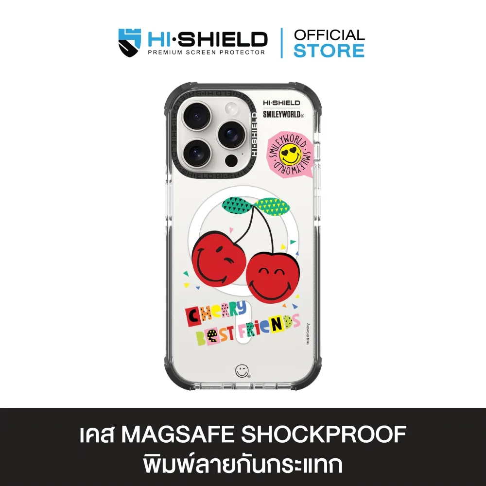HI-SHIELD Stylish Magsafe Shockproof Case รุ่น Smileyworld Fruity2 [iPhone16