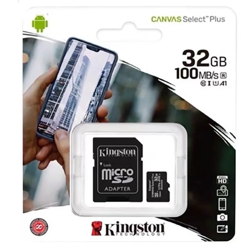 32GB MICRO SD CARD (ไมโครเอสดีการ์ด) KINGSTON CANVAS SELECT PLUS (SDCS2/64GB) ของแท้!!
