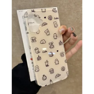 Imd Cake Animal เหมาะสําหรับ iPhone16promax Apple 15 เคสโทรศัพท์ 14 รูปแบบใหม่ 13/12/11 เคส V8GF