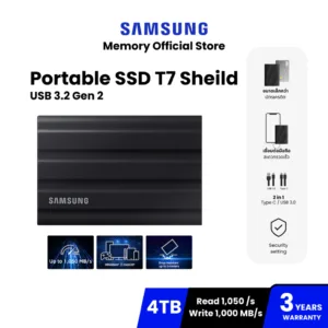 SAMSUNG T7 Sheild USB 3.2 Gen 2 1