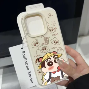 เคสโทรศัพท์มือถืออะคริลิคใส For iPhone 15 14 11 13 12ProMax X XS 7 8Plusน่ารักเล็กๆน้อยๆใหม่