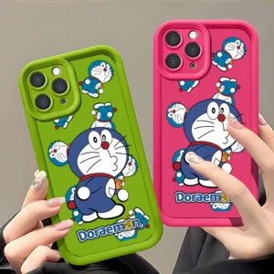 เคส OPPO A38 A18 A17 A16 A15 A15S F11 Pro F5 F7 F9 F1S A79 5G A73 5G A83 A37 A52 A92 A16K A16E A1K A76 A96 4G Y011Y Doraemon Luxury Macaron Candy Color soft Cover phone Case