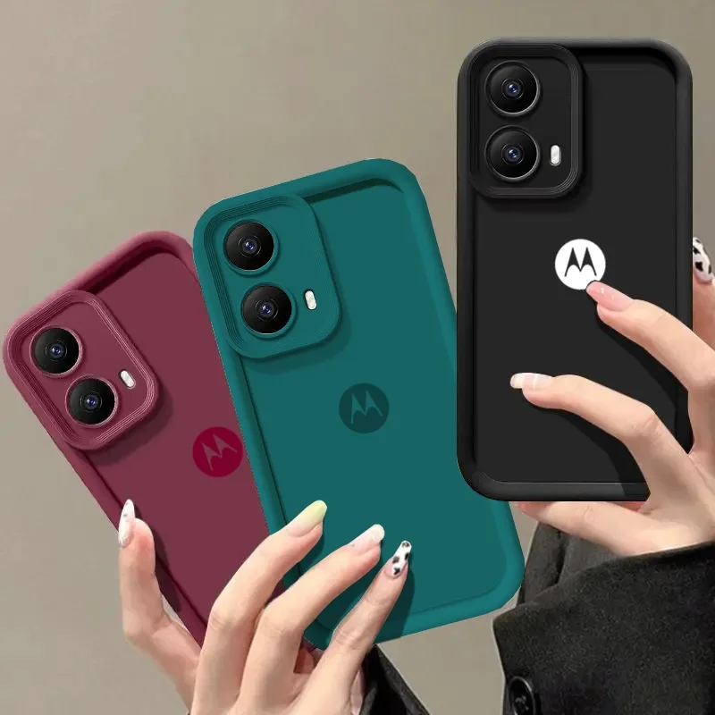 เคสเปลือกบันไดสีทึบ Motorola Moto S50 Edge 50 Neo Pro Ultra Fusion 4G 5G ฝาครอบซิลิโคนเหลว