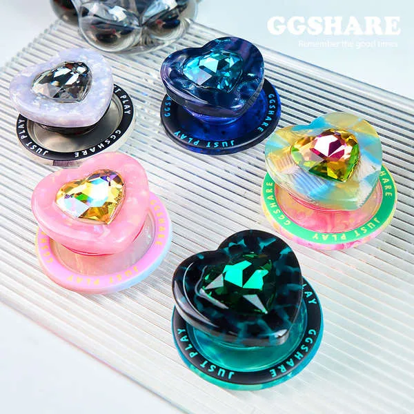 griptok magnetic phone stand GGSHARE Love Gem Premium ที่วางโทรศัพท์มือถือ 2024 ใหม่เดสก์ท็อปแม่เหล็กที่ใส่ถุงลมนิรภัยหญิง