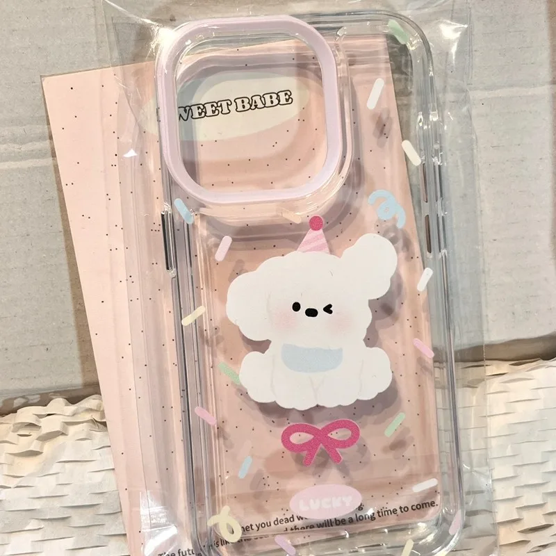 ❤️จัดส่งทันที❤️เคสไอโฟน11 12 13 14 15 16 Pro Max Cartoon cute Silicone birthday Case For iPhone 11
