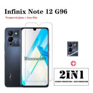 (2 In 1) Infinix Note 12 G96 กระจกเทมเปอร์ปกป้องหน้าจอ + สําหรับ Infinix Note 12 12i Note 11S Note 10pro Note 7 Note8 ฟิล์มกระจกนิรภัยสําหรับม้วนกล้อง