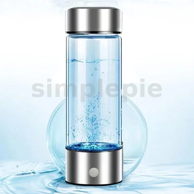420ml แบบพกพา Electrolytic Hydrogen-Rich ถ้วยน้ําไฮโดรเจน Rich ถ้วยน้ําไฟฟ้าไฮโดรเจน Rich Water Generator ขวดกรองคุณภาพไทเทเนียมแบบพกพา Antioxidant Lonizer