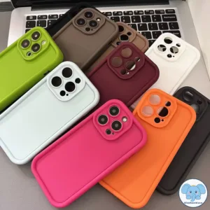 แฟชั่นสีพื้นเรียบง่าย TPU อ่อนเข้ากันได้เคสไอโฟน 11 13 15 12 14 Pro MAX XR 8 6 6s 7 Plus 15 Plus X XS MAX กันกระแทกเคส