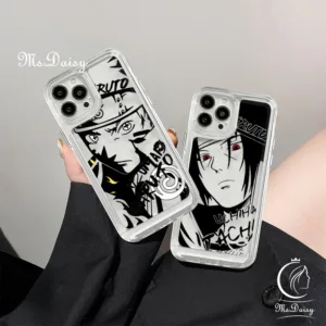 การ์ตูน Uzumaki Naruto และ Uchiha sasuke Space shell เคสโทรศัพท์สําหรับ Samsung A31 A32 A34 A35 A50 A51 A52 A54 A55 A70 A71A A72 A73 A750 J4 Plus J4 Prime J7 Primeฝาครอบโทรศัพท์กันกระแทก