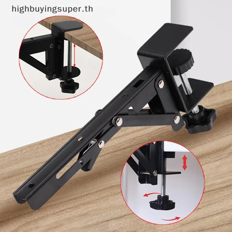 Hrth L-รูปเดสก์ท็อปพับได้Heavy-duty Punch-ฟรีประหยัดพื้นที่เดสก์ท็อปขยายแผ่น Rackอุปกรณ์ฮาร์ดแวร์ HRTH