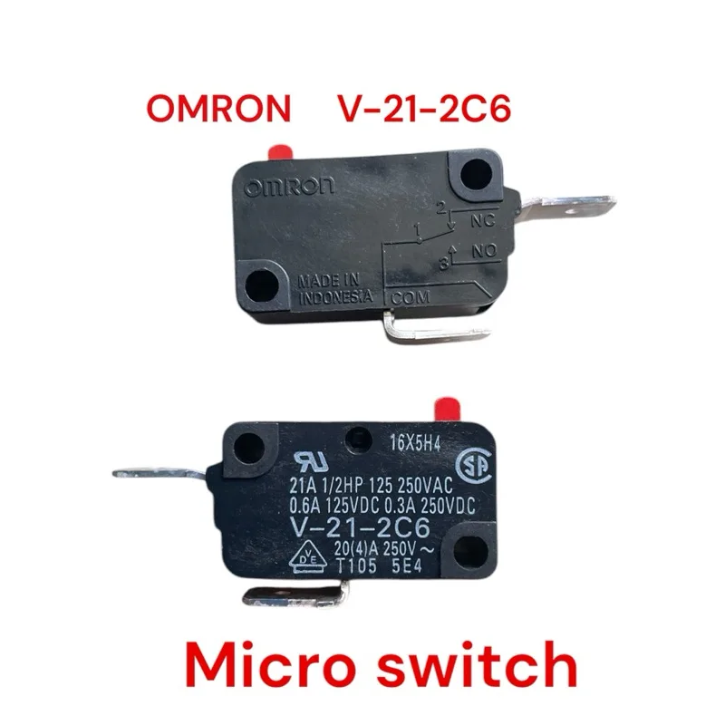 (ล้างสต็อค) กดตัด ปล่อยติด OMRON แท้ Micro switch ไมโครสวิตซ์ V-21-2C6 250V