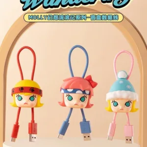 สายเคเบิลข้อมูล Pop Mart ของแท้อย่างเป็นทางการ MOLLY Fantasy Stray Series อย่างเป็นทางการ