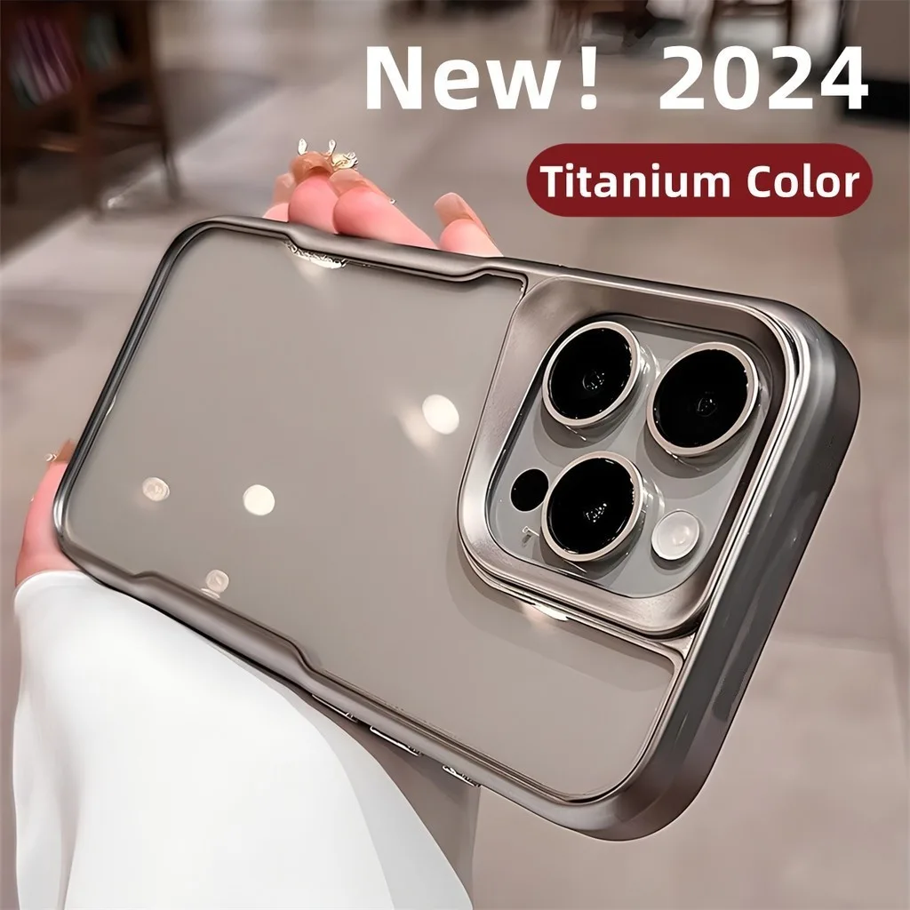 เหมาะสําหรับ iPhone 15 Pro Max shell 12 13 14 11 Pro Max 6 6S 7 8 Plus X XS Max XR โปร่งใสชุบทองเปลือกกันกระแทก