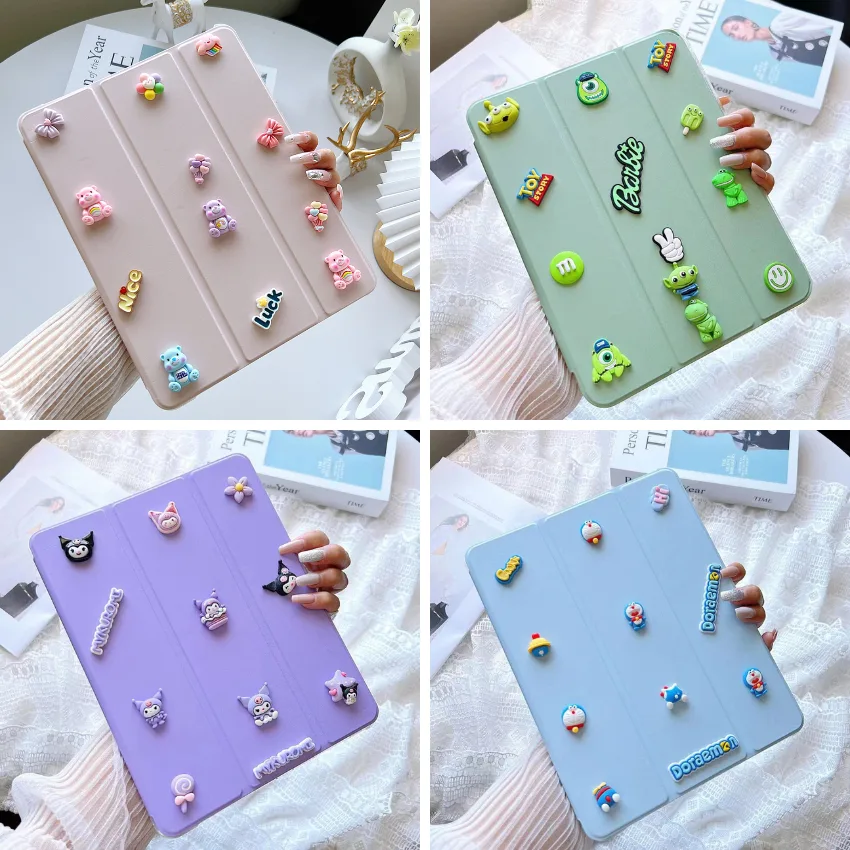 พร้อมส่ง เคสไอแพดลายการ์ตูนนููน Gen7Gen8 Gen910.2Air5 Air4 10.9 Air3 10.5 หลังใส มีช่องใส่ปากกา  Air2 9.7 pro11  KIMI..
