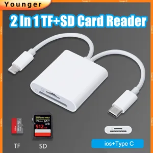 เครื่องอ่านการ์ด 2 IN 1 สําหรับ ios Type C