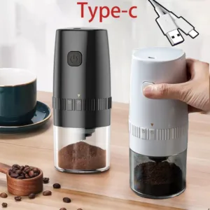 แบบพกพาเครื่องบดกาแฟอัตโนมัติ อเนกประสงค์ ปรับความละเอียดได้ ความหยาบ เครื่องบดกาแฟไฟฟ้า ชาร์จยูเอสบี