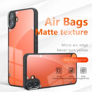 สําหรับ Nothing CMF Phone1 Matte Case ELVEV Skin Feeling Hard PC + TPU Protective Back Shell