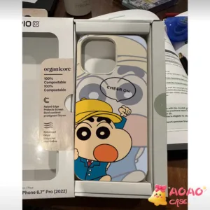 การ์ตูนโชคดี เคส ชินจัง อ่อนนุ่ม เคสIPhone 11 15 13 12 14 Pro Max XR 7Plus X XS MAX 14 15 6s 8 7 6 Plus SE 2020