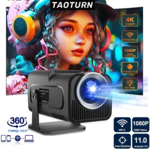 （จัดส่งในท้องถิ่น）XGODY Gimbal 5 (HY320) โปรเจ็กเตอร์พกพาขนาดเล็กรุ่นใหม่ 1080P 4K HD Projector Auto Keystone ความสว่าง