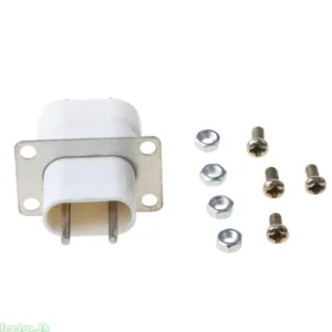 Feela Home เตาอบไมโครเวฟอิเล็กทรอนิกส์ Magnetron Filament 4 Pin Socket Converter สีขาว