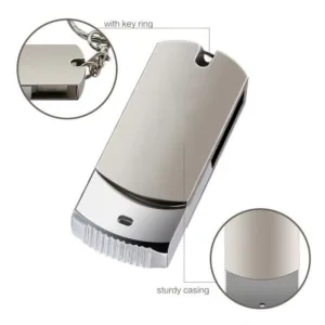 แฟลชไดร์ฟ USB Flashdrive 1GB 8GB 16GB 32GB 64GB 128GB 1TB วัสดุโลหะที่มีโซ่ แฟลชไดร์ฟ 2.0