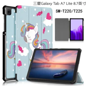 เคสแท็บเล็ต สําหรับ Samsung Galaxy Tab A7 Lite 8.7 นิ้ว SM-T220 T225 เคสฝาพับ กันกระแทก เครื่องหนัง เคสป้องกัน