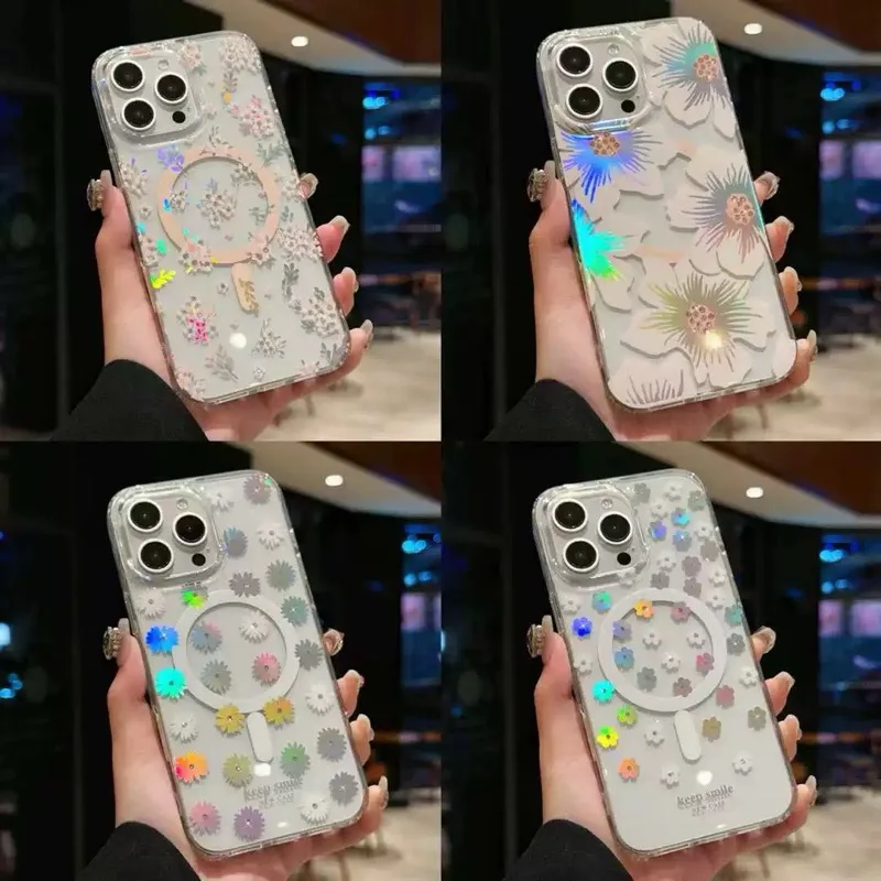 เคสMobestแม่เหล็กลายดอกไม้มีรุ่นlp14promax，15promax，16，16pro，16plus，16promax