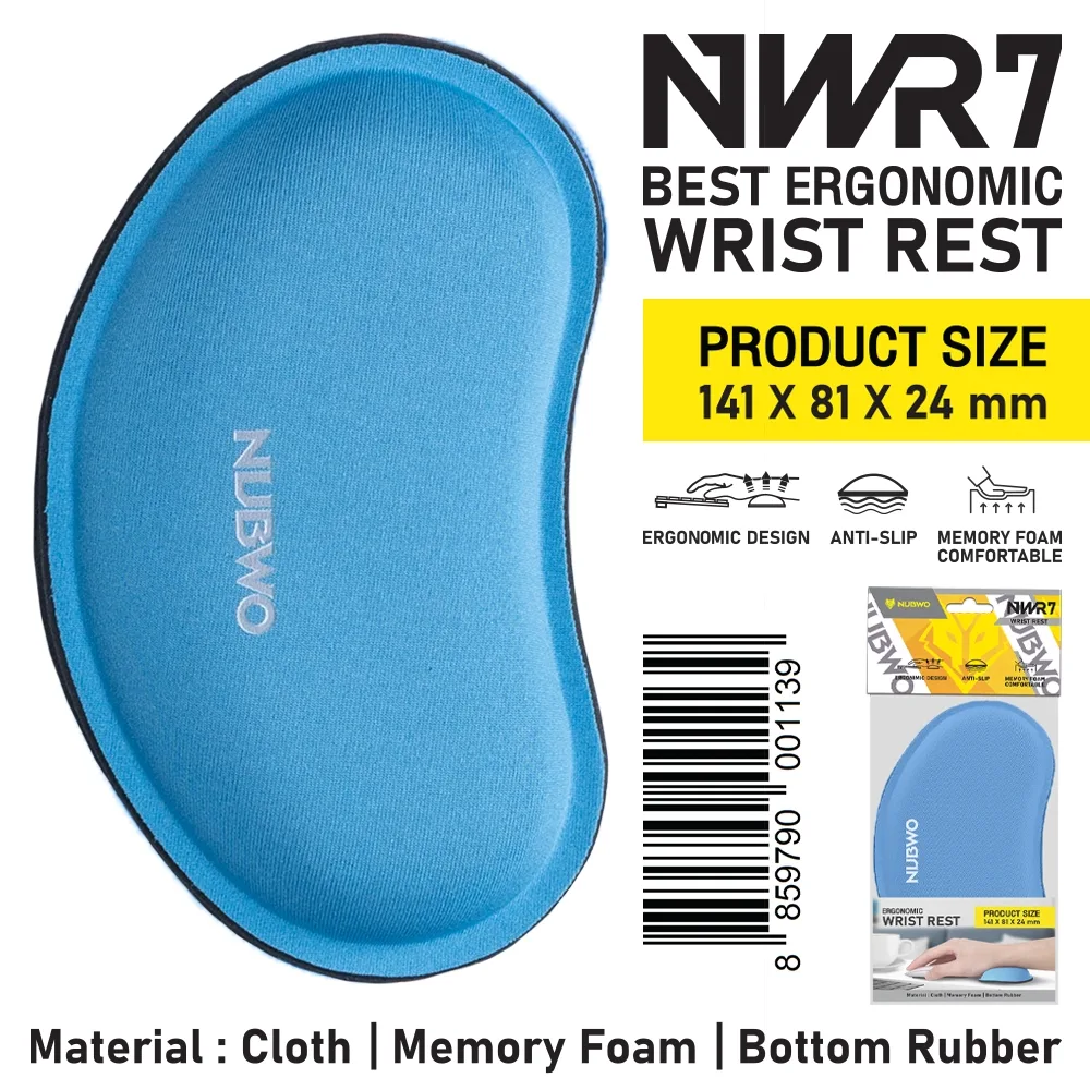 Nubwo NWR7 Wristrest best Ergonomic แผ่นรองข้อมือสำหรับเมาส์